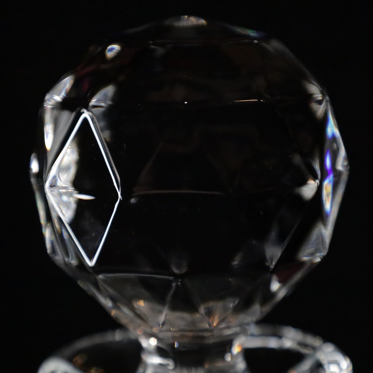 Luxurious Crown whisky decanter crafted with exquisite crystal detailing and a polished finish, perfect for storing fine spirits